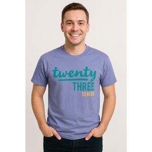 Men’s 2023 Senior Graphic T-Shirt – Blue – Size L – NWOT